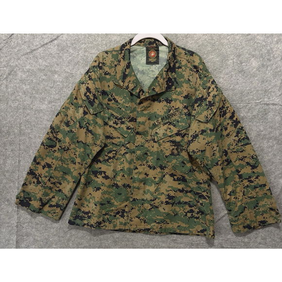 USMC Marine Combat Blouse Woodland Marpat Digital Camo‎ Sz M MCCUU - Picture 1 of 8
